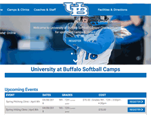 Tablet Screenshot of buffalosoftball.com